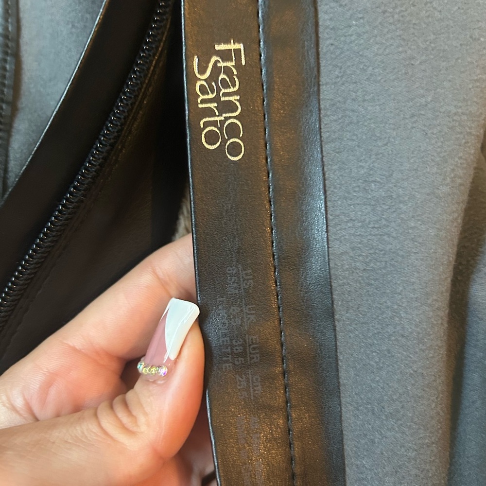 Franco Sarto Black Heeled Boots - Picture 8 of 10